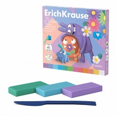 Пластилин классический ErichKrause Jolly Friends Pastel Bloom 12 цветов