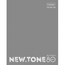 Тетрадь 48л А5ф клетка NEWtone PASTEL Серый жемчуг