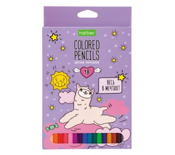 Карандаши цветные "ECO" Мечтатели 18 цветов