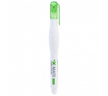 Ручка-корректор Hatber X-Mate 5ml с металлическим наконечником с колпачком и клипом