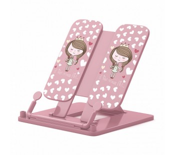 Подставка для книг пластиковая ErichKrause Pastel Princess, розовый