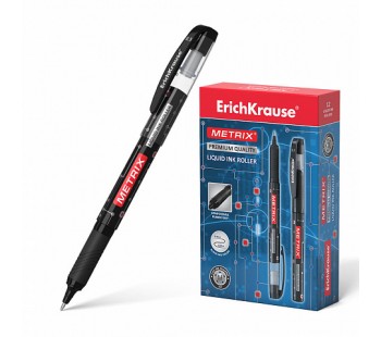 Ручка-роллер ErichKrause® Metrix®, черная 