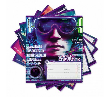 Тетрадь ШУ ErichKrause Cyber Game, 18 листов, линейка Тетрадь ШУ ErichKrause Cyber Game, 18 листов, линейка