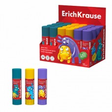 Клей-карандаш ErichKrause EasyStick Jolly Friends, 13г (в коробке-дисплее по 24 шт.)