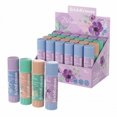 Клей-карандаш ErichKrause EasyStick Pastel Bloom, 13г, ассорти (в коробке-дисплее по 24 шт.)