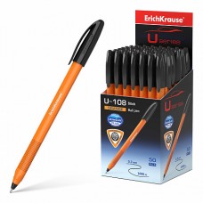 Ручка шариковая ErichKrause U-108 Stick Orange 1.0, Ultra Glide Technology, цвет чернил черный  (в коробке по 50 шт.)