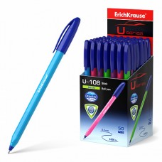 Ручка шариковая ErichKrause U-108 Stick Neon 1.0, Ultra Glide Technology, цвет чернил синий  (в коробке по 50 шт.)