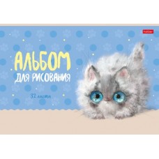 АЛЬБОМ для рисования 32л А4ф на скобе -Кошарики-