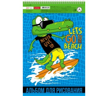 АЛЬБОМ для рисования 24л А4ф -Croco Boys-