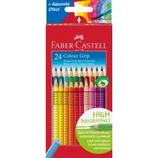Цветные карандаши. Faber-Castell. Grip. С ластиком. 24 цвета