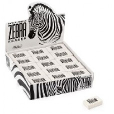 Ластик из натурального каучука Hatber Zebra. 26х18х8 мм