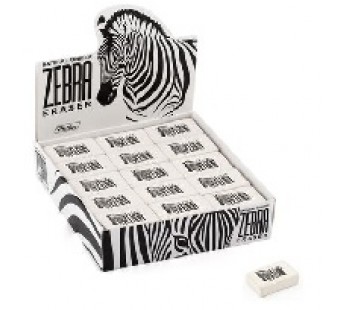 Ластик из натурального каучука Hatber Zebra. 32х18х8 мм