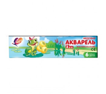 Акварель. ZOO. 6 цветов. Без кисти