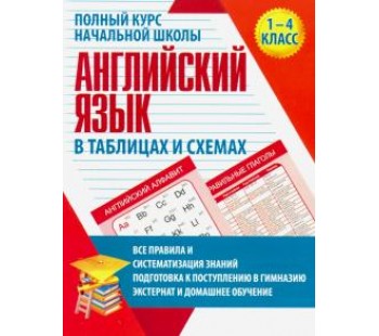 Полный курс начальной школы. АНГЛИЙСКИЙ ЯЗЫК в таблицах и схемах. 1-4 классы