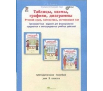 Таблицы, схемы, графики, диаграммы. 3 класс. Русский язык. Математика. Окружающий мир. Методическое пособие. ФГОС